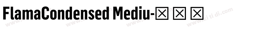 FlamaCondensed Mediu字体转换 FlamaCondensed Mediu字体转换